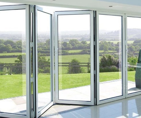 Sliding folding window